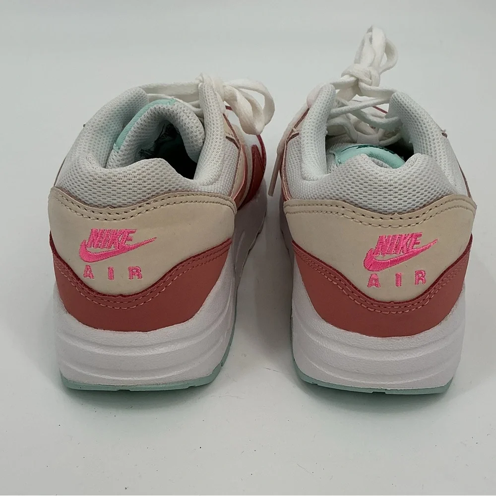 Nike AIR MAX 1 GS ‘Ice Cream’ Youth Sneakers in White, Cream & Terracotta